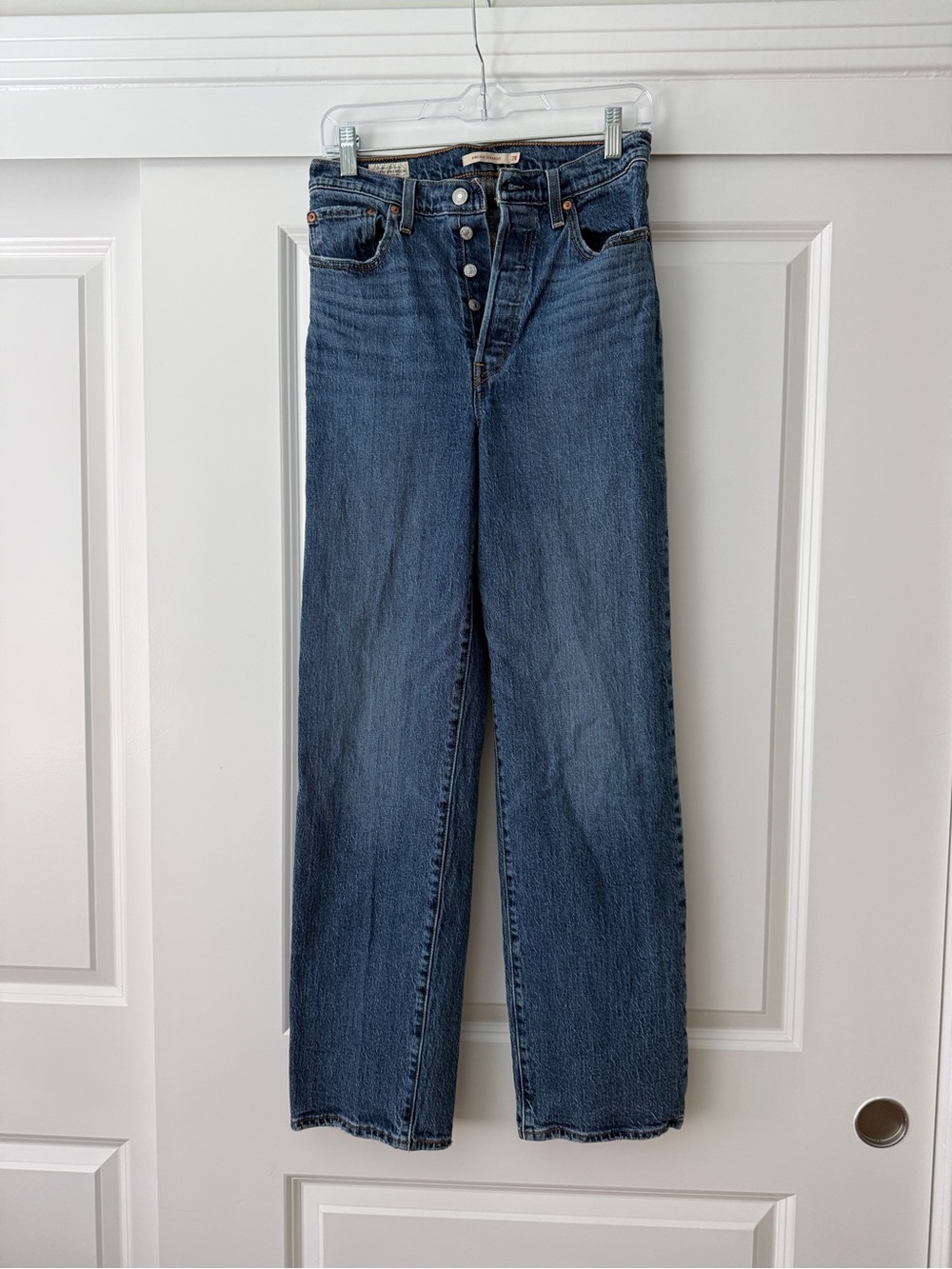 Levi’s Ribcage Straight Leg Jeans Waist 28 Blue